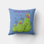 緑色おもしろいの肉食性水手植物 クッション (裏面)