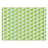 緑色おもしろいの肉食性水手植物 テーブルクロス (正面(横))