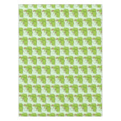 緑色おもしろいの肉食性水手植物 テーブルクロス (正面)