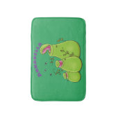 緑色おもしろいの肉食性水手植物 バスマット (正面縦)