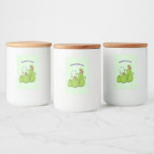 緑色おもしろいの肉食性水手植物 フードラベル (ボトル)