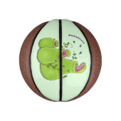 緑色おもしろいの肉食性水手植物 ミニバスケットボール (縦)