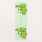 緑色おもしろいの肉食性水手植物 ヨガマット (裏面)