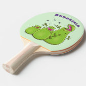 緑色おもしろいの肉食性水手植物 卓球ラケット (正面アングル)