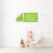 緑色おもしろいの肉食性水手植物 横断幕 (インサイチュ)