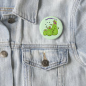 緑色おもしろいの肉食性水手植物 缶バッジ (インサイチュ)