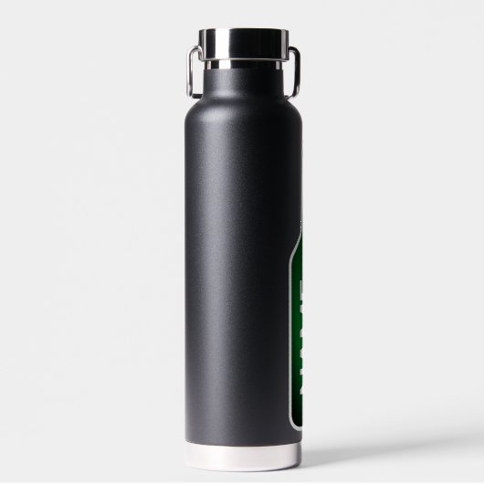 緑色おもしろいビールボトルパーソナライズされた水瓶 ウォーターボトル (正面)