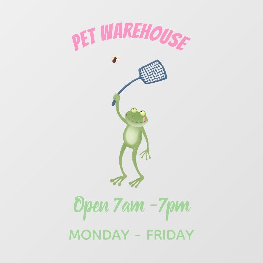 緑色のおもしろいカエルの飛び鳥 ウィンドウサイン (シート)