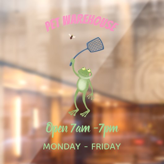 緑色のおもしろいカエルの飛び鳥 ウィンドウサイン (シート2)