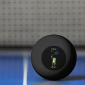 緑色のおもしろいカエルの飛び鳥 卓球ボール (ネット)