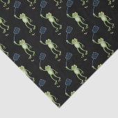 緑色のおもしろいカエルの飛び鳥 薄葉紙 (詳細)