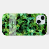 緑色のぼかしライト Case-Mate iPhoneケース (裏面 (横))