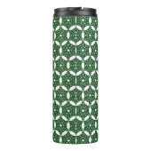緑色のアイルランドのケルト結び目模様模様の白 タンブラー (裏面)