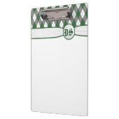 緑色のアーガイルクリップボード クリップボード (左)