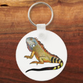 緑色のイグアナ キーホルダー (正面)