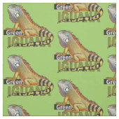 緑色のイグアナ ファブリック (見本)