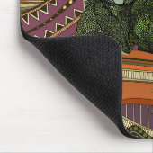 緑色のイグアナ マウスパッド (コーナー)