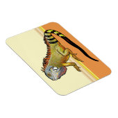 緑色のイグアナ マグネット (右側)