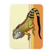 緑色のイグアナ マグネット (縦)