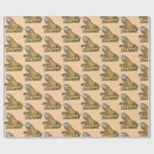 緑色のイグアナ ラッピングペーパー (フラット)