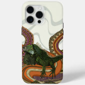 緑色のイグアナ Case-Mate iPhoneケース (裏面)