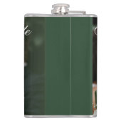 緑色のエレガントキスは日付を保存 フラスク (裏面)