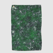 緑色のカビが白っぽい灰色の岩や樹幹に生えたもの ゴルフタオル (正面)