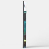 緑色のグラデーションと柔らかいネオンで着色の重なり Case-Mate iPhoneケース (裏面 / 右)