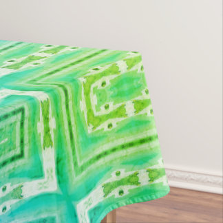 緑色のグラフィックパターンテーブルクロス テーブルクロス