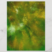 緑色のグランジテクスチャ切り抜き紙 (正面)