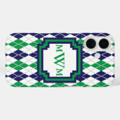 緑色のケースアーガイル・メイトの電話ケースで Case-Mate iPhoneケース (裏面 (横))
