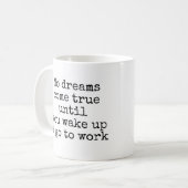 緑色のコーヒーマグを持つスティックガール コーヒーマグカップ (正面左)