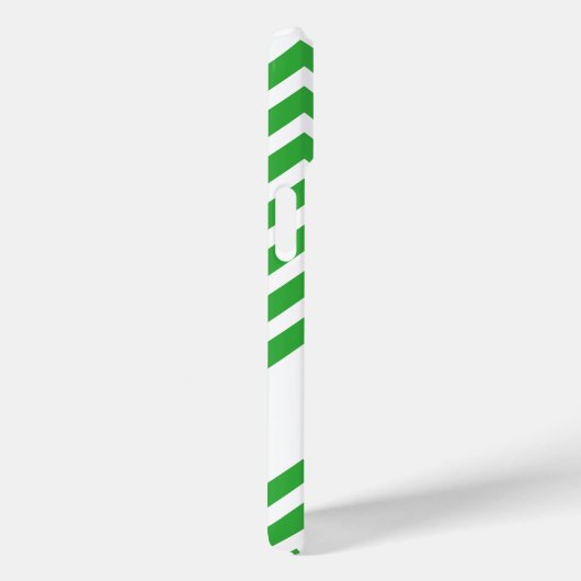 緑色のシェブロン模様の牛のシルエット Case-Mate iPhoneケース (裏面 / 右)