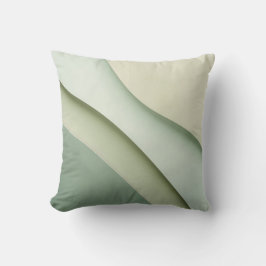 緑色のシェードの湾曲した型枠と文字宇宙 クッション