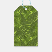 緑色のシダ ギフトタグ (裏面)