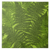 緑色のシダ タイル (正面)
