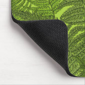 緑色のシダ マウスパッド (コーナー)