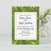 緑色のシダ 招待状 (スタンド正面)