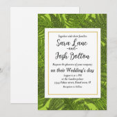 緑色のシダ 招待状 (正面/裏面)