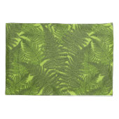 緑色のシダ 枕カバー (裏面-左)