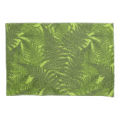緑色のシダ 枕カバー (正面左)