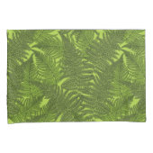 緑色のシダ 枕カバー (正面右)