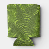 緑色のシダ 缶クーラー (裏面)