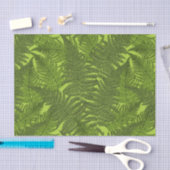 緑色のシダ 薄葉紙 (クラフト)