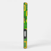 緑色のジオメトリックな電話ケース iPhoneケース (右側面)