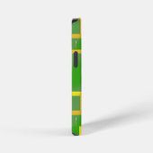 緑色のジオメトリックな電話ケース iPhoneケース (右側面)