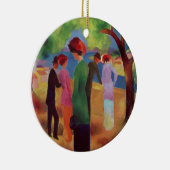 緑色のジャケットの女性、1913年 セラミックオーナメント (右)