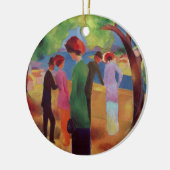 緑色のジャケットの女性、1913年 セラミックオーナメント (左)