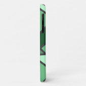 緑色のステンドグラスパターン Case-Mate iPhoneケース (裏面/左)