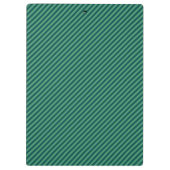 緑色のストライプパターン（の模様が）あるをカスタマイズ可能な名前クリップボード クリップボード (裏面)